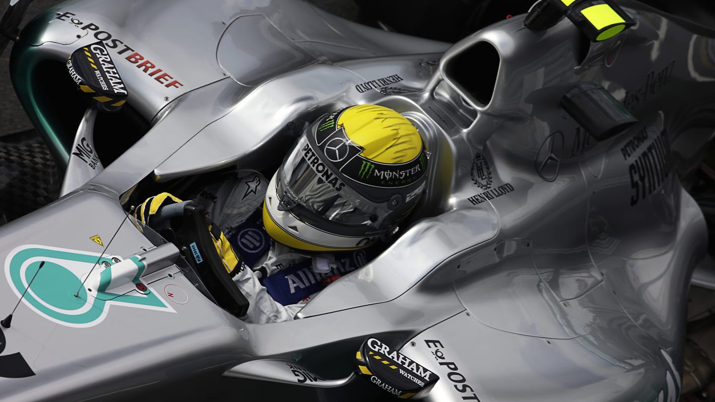 Nico Rosberg, Mercedes MGP W02, Grand Prix of Great Britain, Silverstone Circuit, 10 July 2011.